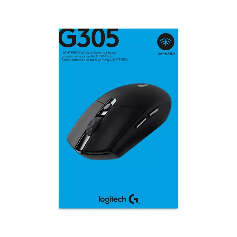 Logitech G305 Lightspeed kabellose Gaming-Maus, Schwarz
