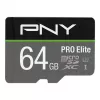PNY Micro-SD Pro Elite 64 GB Class 10 UHS-I U3 A1 V30 SD-Adapter