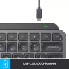 LOGITECH Minimalist Wireless Illuminated Tastatur - MX KEYS MINI - Graphite - Qwertz Deutsch