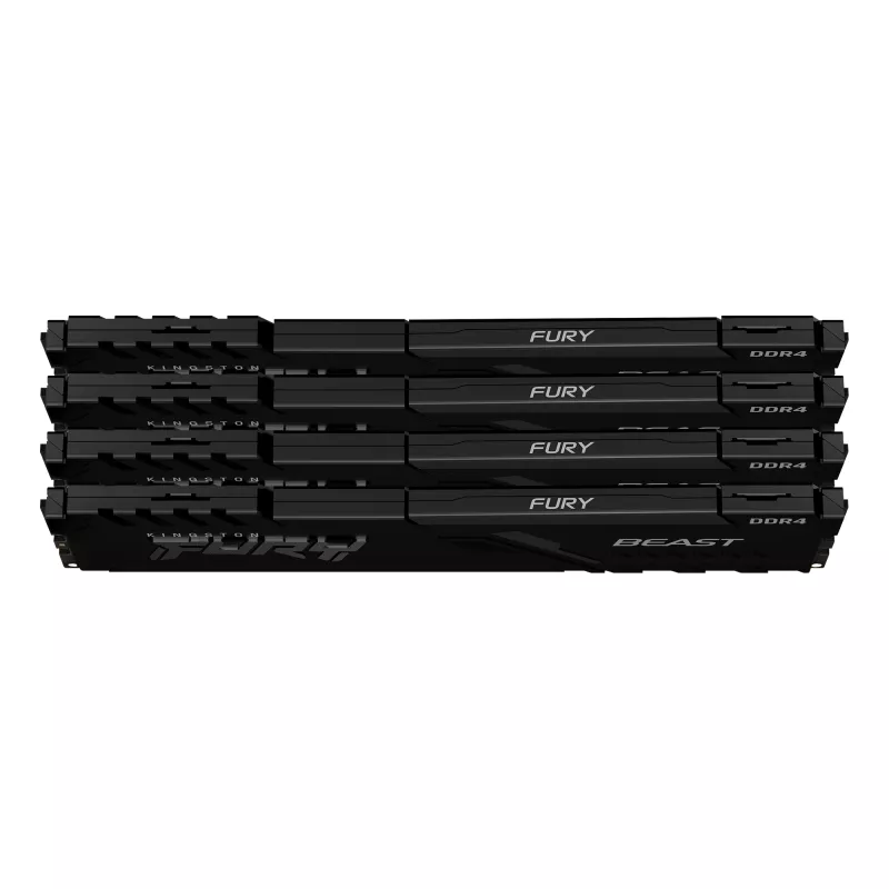 Kingston Technology FURY Beast 128GB 3200MT/s DDR4 CL16 DIMM (Kit of 4) Schwarz