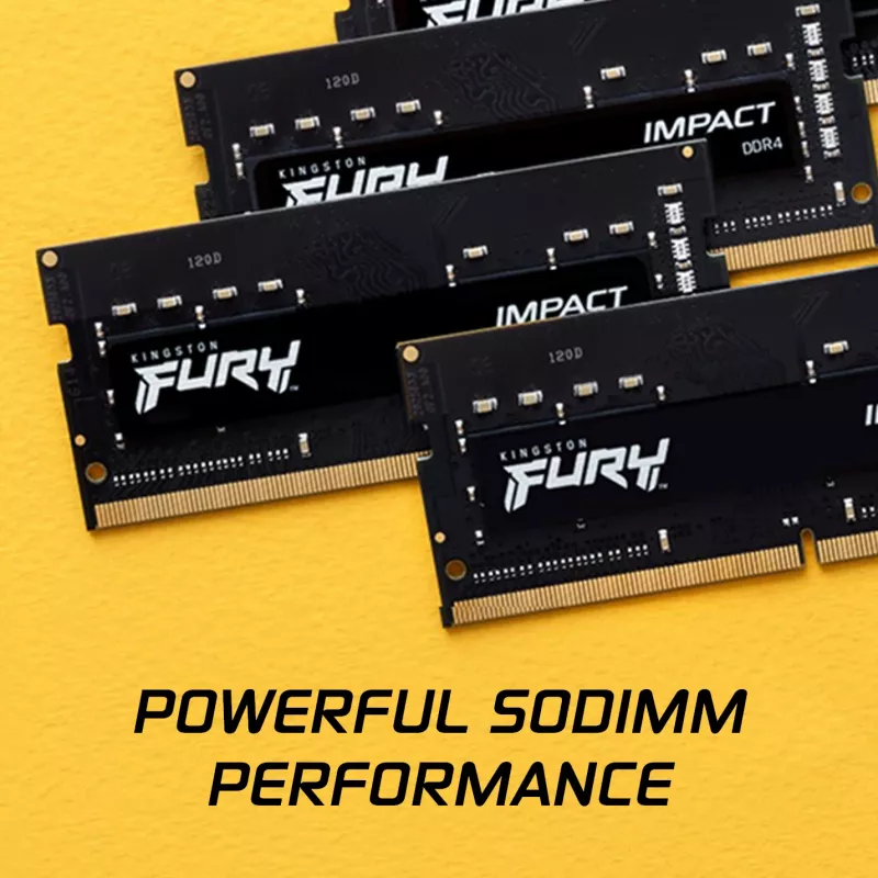 Kingston Technology FURY 64GB 3200MT/s DDR4 CL20 SODIMM (Kit of 2) Impact