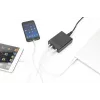 DIGITUS 4-Port USB-Ladegerät, 72 W 1x USB-C (PD) 5,9,15,20 V/3 A, 3x USB-A 5 V/2,4 A, schwarz