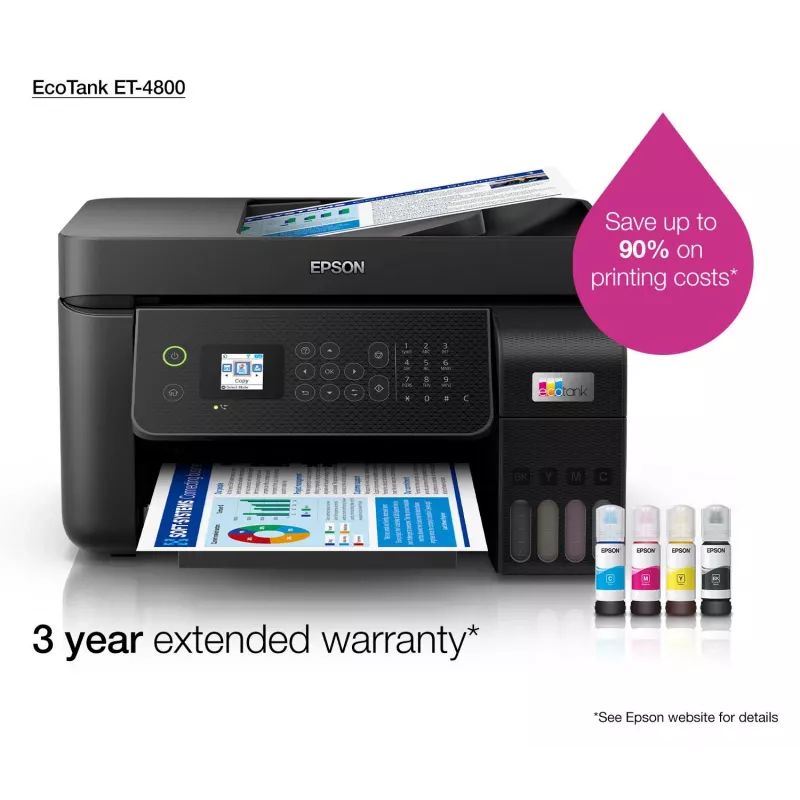 Epson EcoTank ET-4800 Inkjet A4 5760 x 1440 DPI 33 ppm WLAN