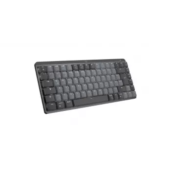 LOGITECH Mx Mechanical Mini Minimalist Wireless Illuminated Tastatur - Graphite Tactile Quiet Qwertz Deutsch