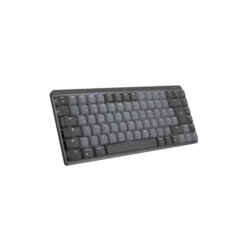 LOGITECH Mx Mechanical Mini Minimalist Wireless Illuminated Tastatur - Graphite Tactile Quiet Qwertz Deutsch