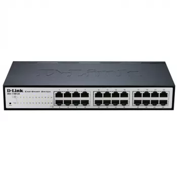 D-Link DGS-1100-24V2 Managed L2 Gigabit Ethernet (10/100/1000) 1U Schwarz, Grau