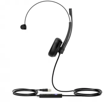 Yealink UH34 Mono Teams Headset, Kabelgebunden, Büro/Callcenter, 20 - 20000 Hz, 88 g, Headset, Schwarz