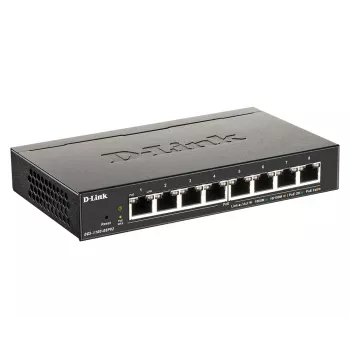 D-Link DGS-1100-08PV2 Managed L2/L3 Gigabit Ethernet (10/100/1000) Power over Ethernet (PoE) Schwarz