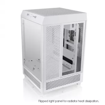 Thermaltake Ceres 500 TG ARGB Snow Midi-Tower PC-Gehäuse, Weiß