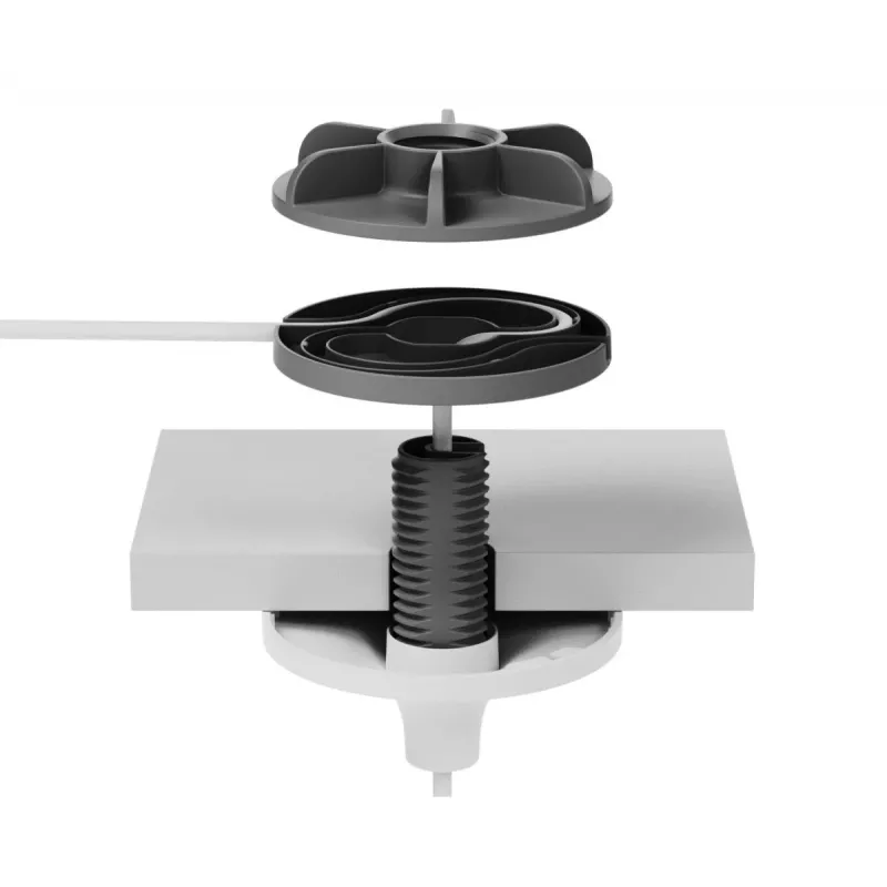Logitech Mic Pod Pendant Mount (952-000123) Deckenhalterung für Rally Mic Pod, Weiß