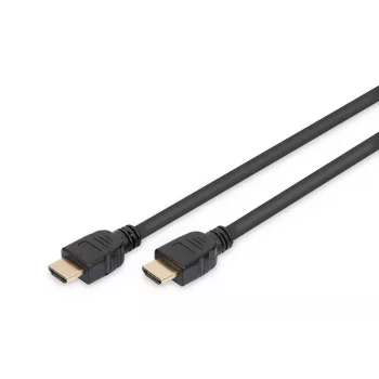 DIGITUS HDMI Ultra High Speed Verbindungskabel, Typ A M/M, 1m mit Ethernet, UHD 8K 60p, schwarz