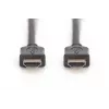 DIGITUS HDMI High Speed Verbindungskabel, Typ A M/M, 3m mit Ethernet, Ultra HD 60p, gold schwarz