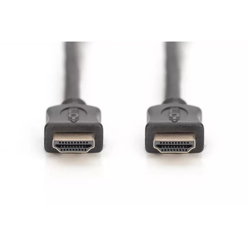 DIGITUS HDMI High Speed Verbindungskabel, Typ A M/M, 3m mit Ethernet, Ultra HD 60p, gold schwarz