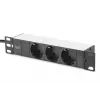 DIGITUS 10in Netzwerk-Bundle – 6U Schrank, graues Regal, PDU, 8-Port Switch, CAT6 Patchpanel
