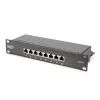 DIGITUS Netzwerk-Set 10in-9U 312x300mm Gehäuse Ablage PDU 8Port Patchpanel