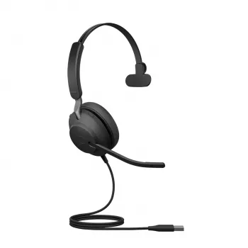 Jabra Evolve2 40 SE USB-A, UC Mono, Kabelgebunden, Telefonie/Musik, 20 - 20000 Hz, 113 g, Headset, Schwarz