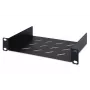 DIGITUS Festes Regalboden 254 mm (10 Zoll) 1U 44x254x150 mm, Farbe schwarz (RAL 9005)