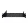 DIGITUS Festes Regalboden 254 mm (10 Zoll) 1U 44x254x150 mm, Farbe schwarz (RAL 9005)