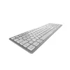 CHERRY KW 9100 schlank FOR MAC Tastatur Universal USB + Bluetooth QWERTZ Deutsch Silber