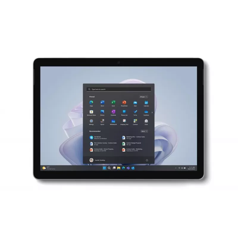 MICROSOFT Surface Go 4 - 10,5 Zoll Touchscreen - Intel N200 - 8 GB RAM - 256 GB SSD - Win11 Pro - Platinum - UHD Graphics
