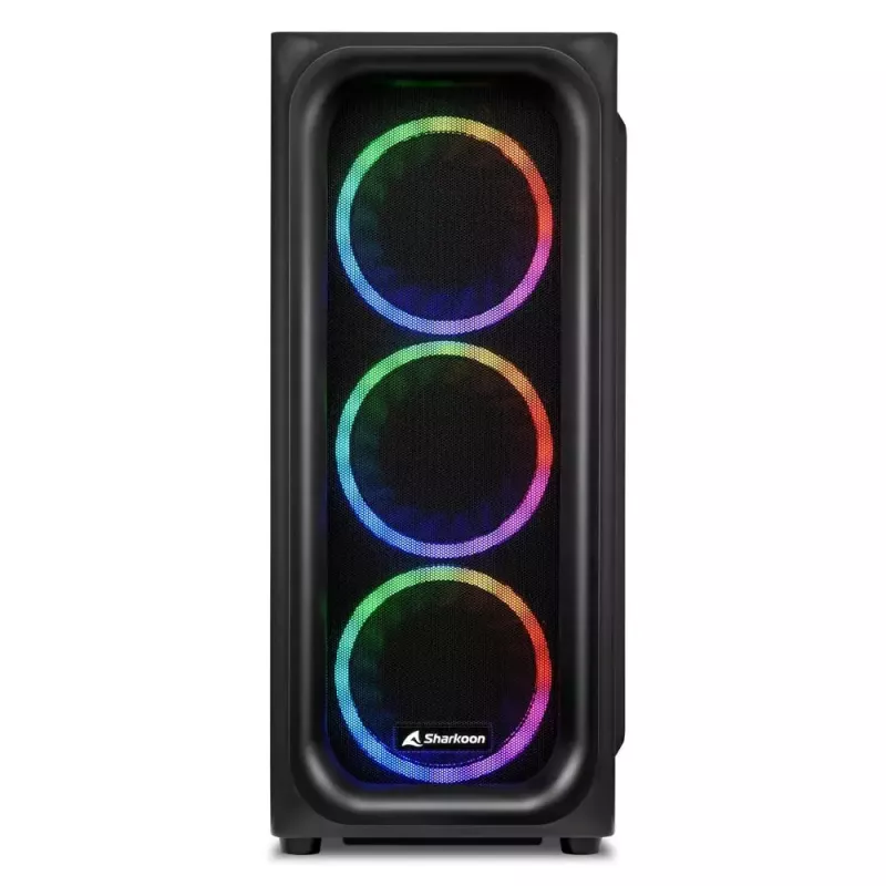 PC-Gehäuse Sharkoon TK5M RGB ATX Desktop Schwarz