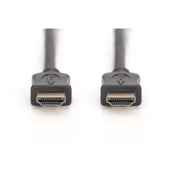 DIGITUS HDMI High Speed Verbindungskabel, Typ A M/M, 2m mit Ethernet, Ultra HD 60p, gold schwarz