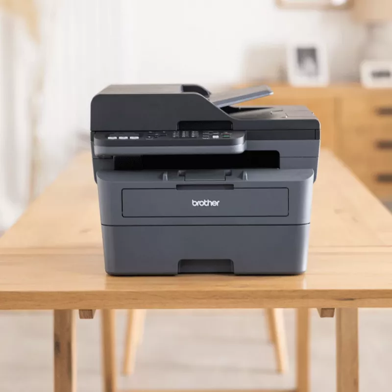 Brother MFC-L2800DW kabelloser All-in-One-S/W-Laserdrucker, Laser, S/W-Druck, 1200 x 1200 DPI, A4, Direktdruck, Schwarz