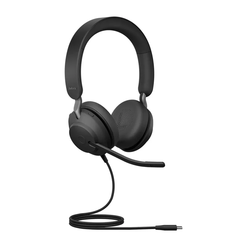 Jabra Evolve2 40 SE USB-C, UC Stereo, Kabelgebunden, Telefonate/Musik, 20 - 20000 Hz, 188 g, Headset, Schwarz