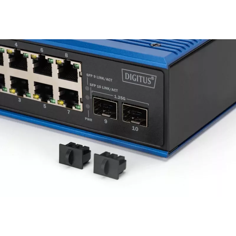 Unmanaged Switch DIGITUS DN-651150 8 Gigabit Ethernet Ports 2 SFP Module