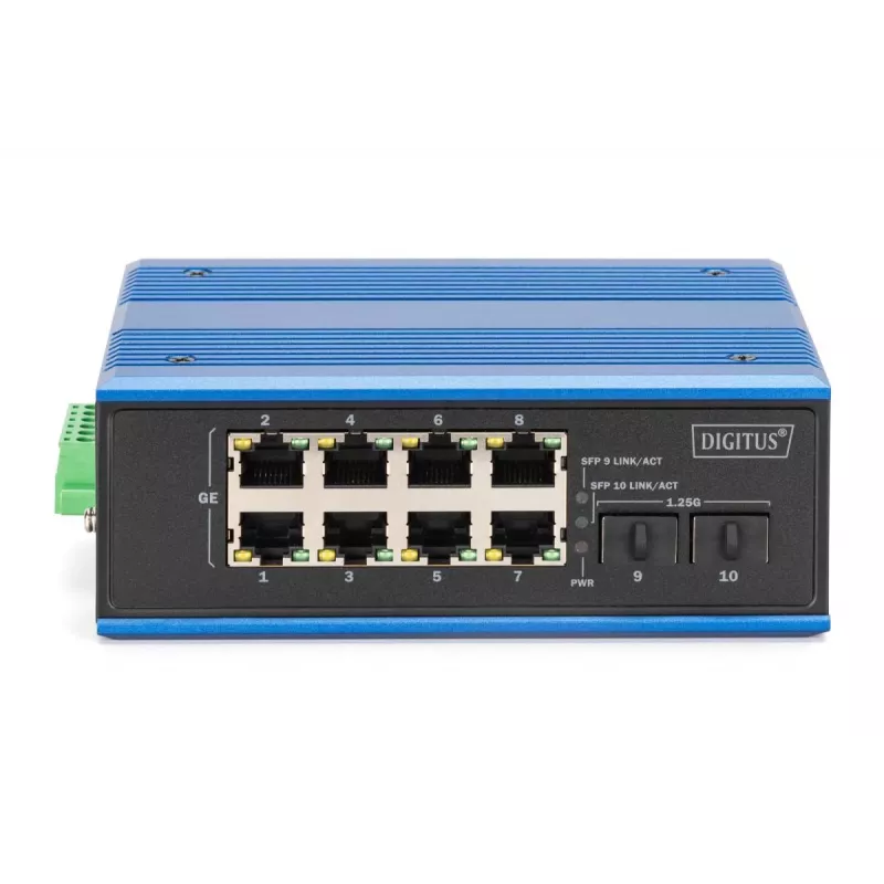 Unmanaged Switch DIGITUS DN-651150 8 Gigabit Ethernet Ports 2 SFP Module
