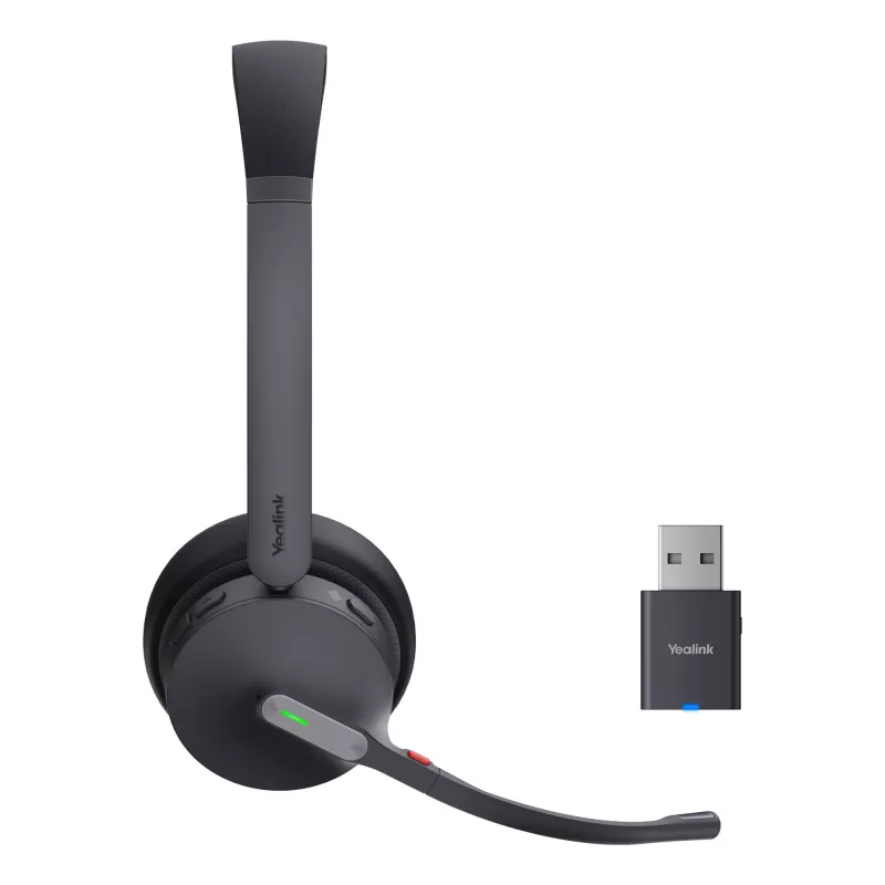 Yealink WH64 Hybrid Dual UC Headset Kabellos Kopfband Büro/Callcenter Micro-USB Bluetooth Schwarz