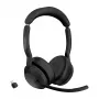 Jabra Evolve2 55 - Link380c UC Stereo, Wireless, Office/Call Center, 20 - 20000 Hz, 130 g, Headset, Schwarz