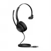 Jabra Evolve2 50 USB-A MS Mono Headset, kabelgebunden und Bluetooth, 20 - 20000 Hz, Büro/Callcenter, 99 g, Schwarz