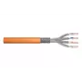 DIGITUS DK-1743-VH-050 Cat 7 S/FTP Installationskabel, AWG 23/1, Simplex, 50 m, 1200 MHz, Dca, halogenfrei, orange