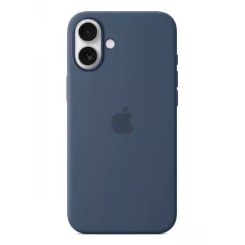 Apple Silicone Case mit MagSafe iPhone 16 Plus Denim