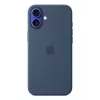 Apple Silicone Case mit MagSafe iPhone 16 Plus Denim