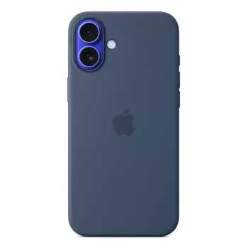 Apple Silicone Case mit MagSafe iPhone 16 Plus Denim