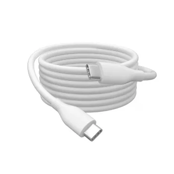 DIGITUS USB-C Silikon-Ladekabel USB-C - USB-C USB 2.0 60W - 2m Weiß
