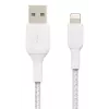 BELKIN Lightning-auf-USB-A-Kabel, geflochten, 1 m, Weiß