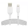BELKIN Lightning-auf-USB-A-Kabel, geflochten, 1 m, Weiß