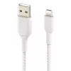 BELKIN Lightning-auf-USB-A-Kabel, geflochten, 1 m, Weiß