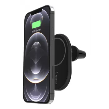 Mobiles Ladegerät Belkin WIC004BTBK-NC Auto Kabellos Schnellladung Schwarz
