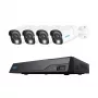 Reolink NVS8-8MB4 (PS4KB01-8) PoE-Videoüberwachungsset, 8-Kanal-NVR mit 2 TB HDD + 4 Kameras, 8 MP 4K (3840x2160)