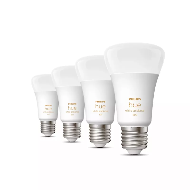 Philips Hue White ambience 4er-Pack E27 Bluetooth Zigbee Smart Bulb