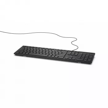 DELL Kabelgebundene Tastatur - KB216 - Deutsch (QWERTZ) - Schwarz, Full-Size (100%), Kabelgebunden, USB, QWERTZ, Schwarz