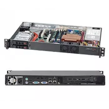 Servergehäuse Supermicro SuperChassis 510T-203B Rack Schwarz