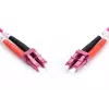 DIGITUS Glasfaser-Patchkabel, LC zu LC Multimode OM4 – 50/125 µ, Duplex, Farbe RAL4003, Länge 5 m