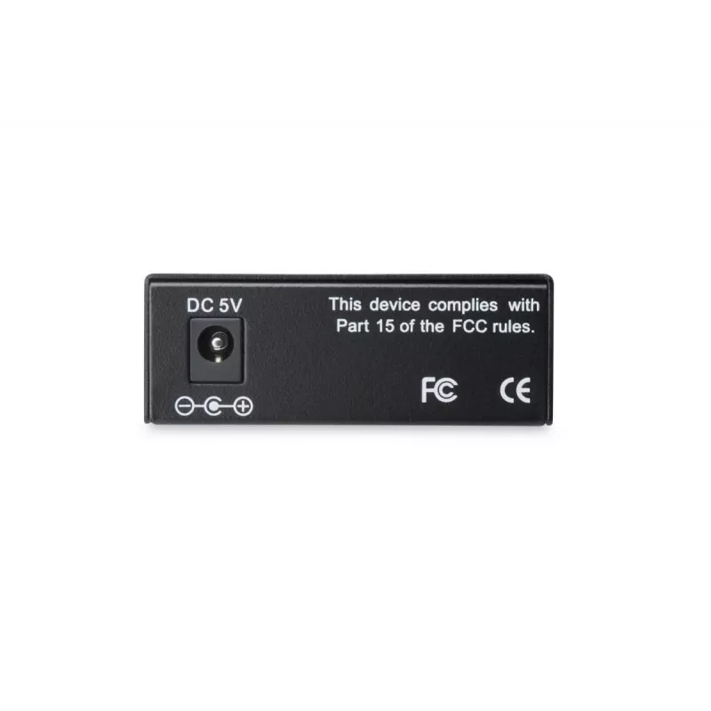 DIGITUS DN-82110-1 Gigabit Medienkonverter, Multimode 10/100/1000Base-T auf 1000Base-SX, RJ45 auf ST, 850 nm, bis zu 0,5 km