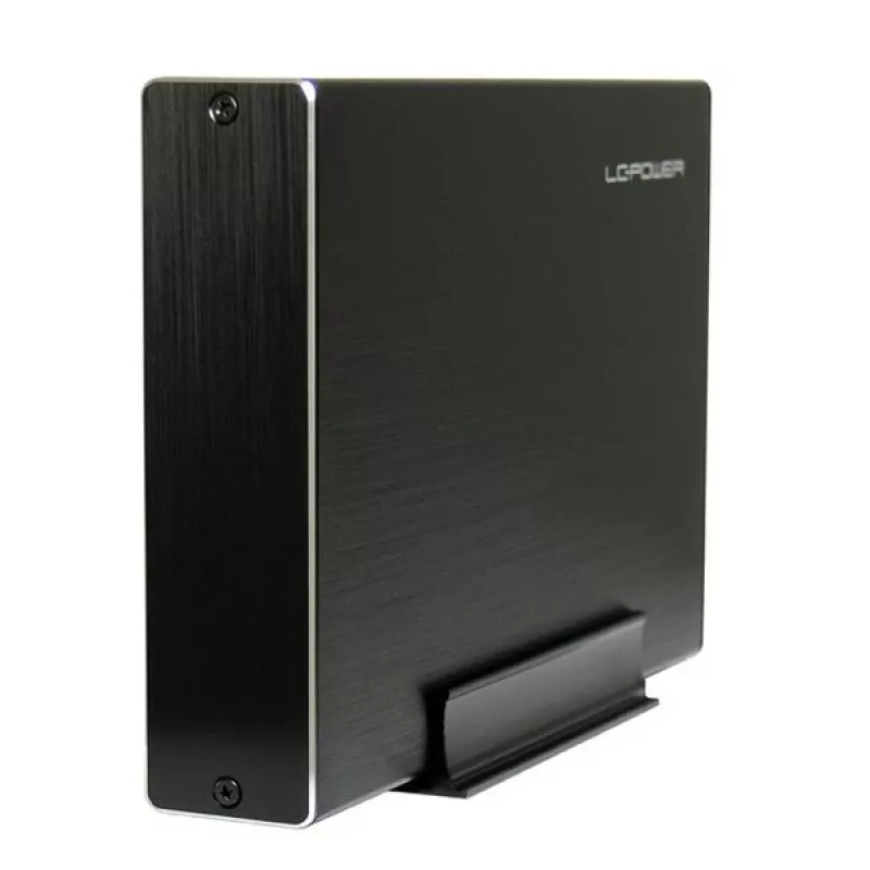 LC-Power LC-35U3-Becrux Externes 3,5-Zoll-SATA-Festplattengehäuse, USB 3.0, Aluminium, Schwarz