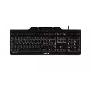 Cherry KC 1000 SC Smartcard-Tastatur, QWERTZ, Deutsch, Schwarz